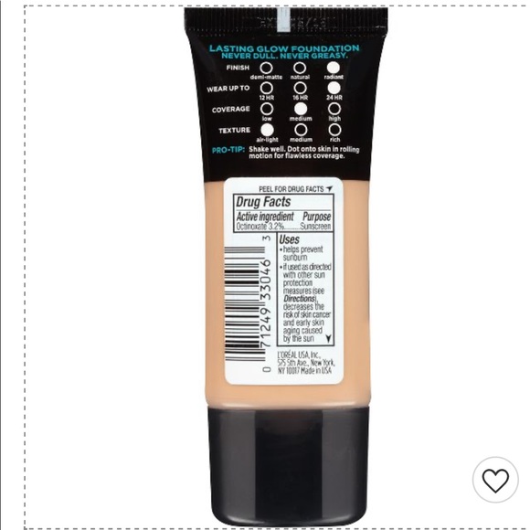 L'Oreal Infallible Pro-Glow Foundation Normal/Dry Skin with SPF 15 - Picture 12 of 12